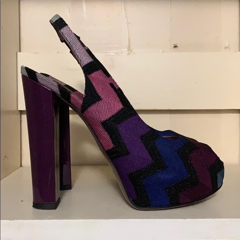 Missoni Platform Peep Toe Pump Sz.9